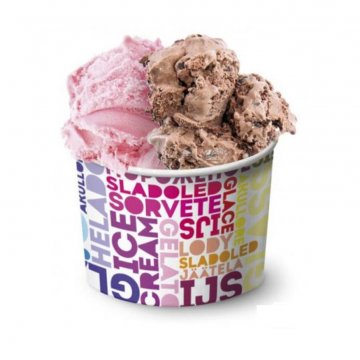 COPPETTA GELATO CARTA COLORATA